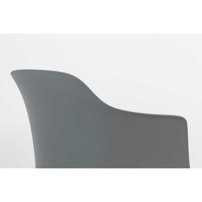 Housecraft Living Tango Eetkamerstoelen armleuning Grijs - Set van 2