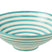 J-Line kom Lebrillo Granada Stripes - keramiek - wit|aqua