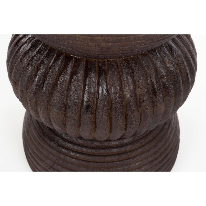 Housecraft Living Santo Bijzettafel Rond 30 cm Mangohout Bruin donker