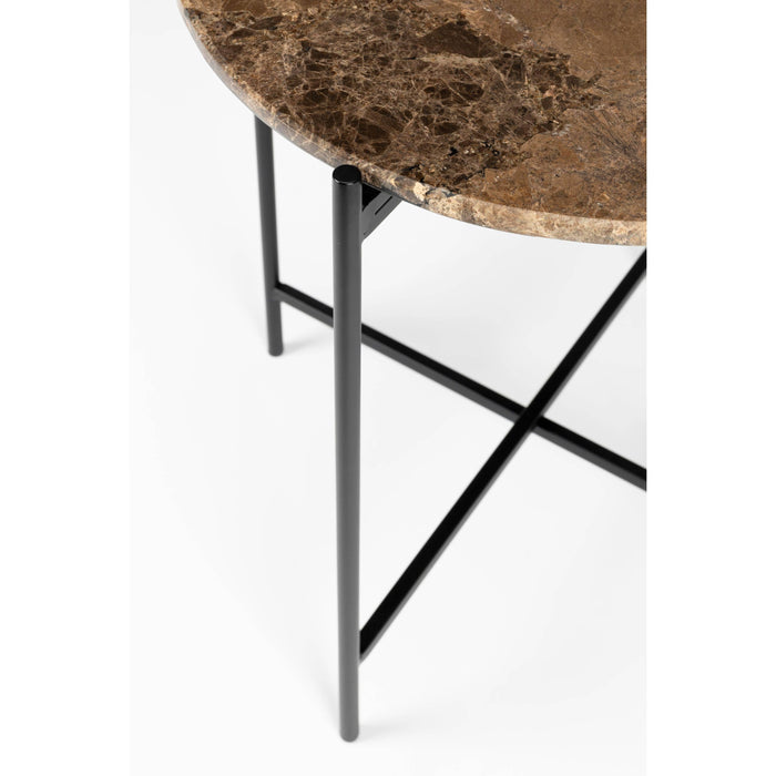 Housecraft Living Tooz bijzettafel Rond 45 cm Marmer Bruin