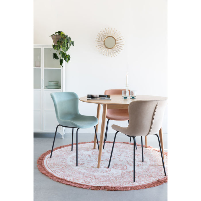 Housecraft Living Junzo Rib Eetkamerstoelen Taupe - Set van 2