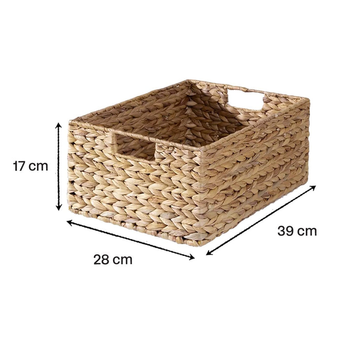 Calicosy - Waterhyacint mand met metalen frame - H17 cm
