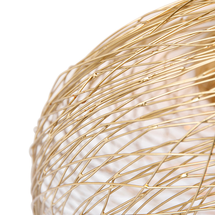 QAZQA Smart plafondlamp goud ovaal incl. Wifi G95 - Sarella