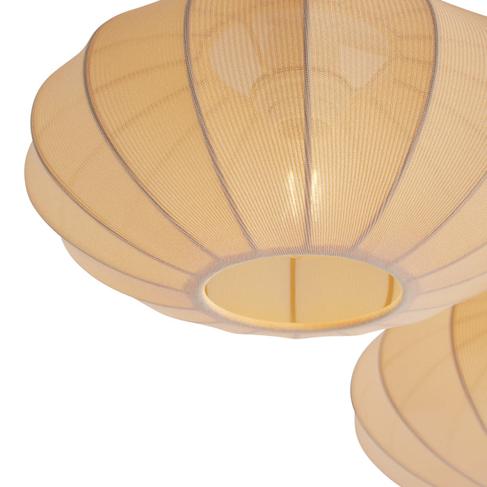 QAZQA Japandi plafondlamp beige 3-lichts - Multi Bida