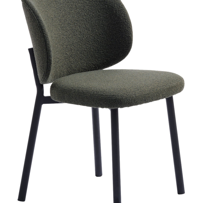 Azion Eetkamerstoel - Set van 2 - Groen BouclŽ