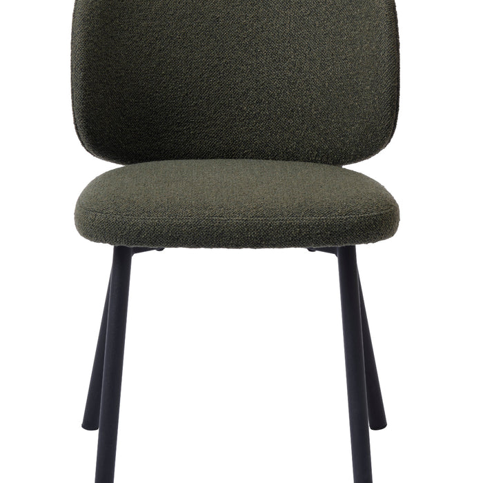 Azion Eetkamerstoel - Set van 2 - Groen BouclŽ