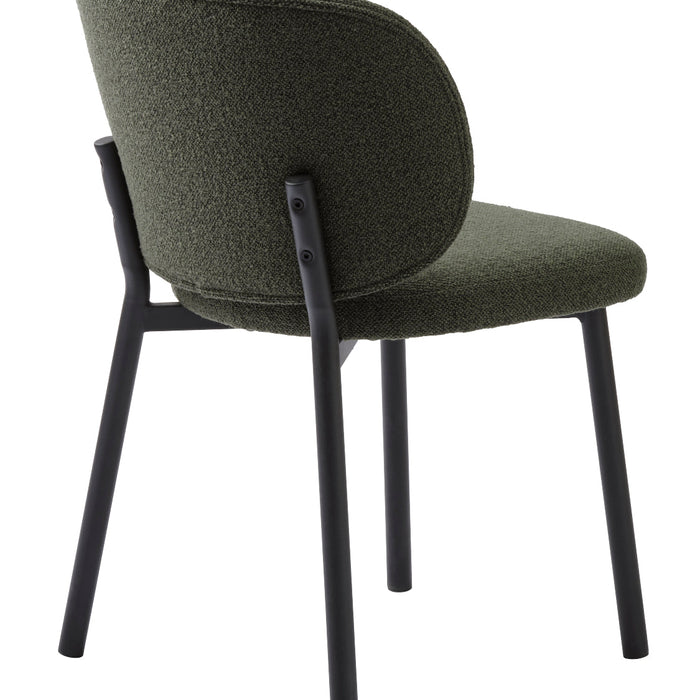 Azion Eetkamerstoel - Set van 2 - Groen BouclŽ