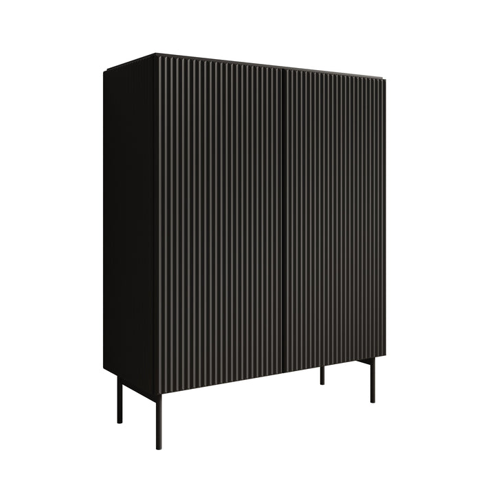 Meubella - Marajo - Dressoir - Zwart - 99 cm