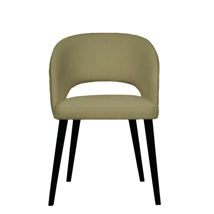 PTMD Abierto Cream Nanci Fabric Dining Chair