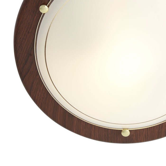 QAZQA Klassieke plafonnière rood met wit glas - Mesiac