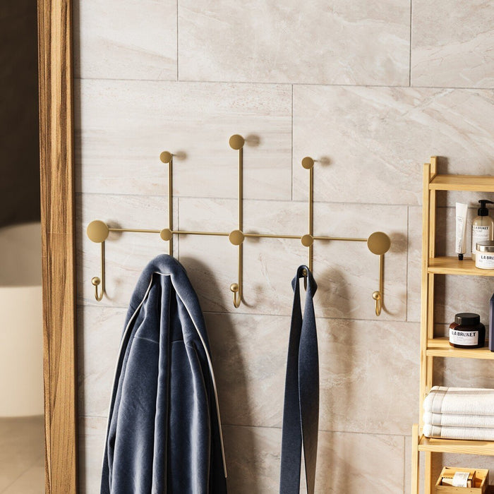 Calicosy - IYON Kapstok voor aan de muur - H45 cm - Goudkleurig