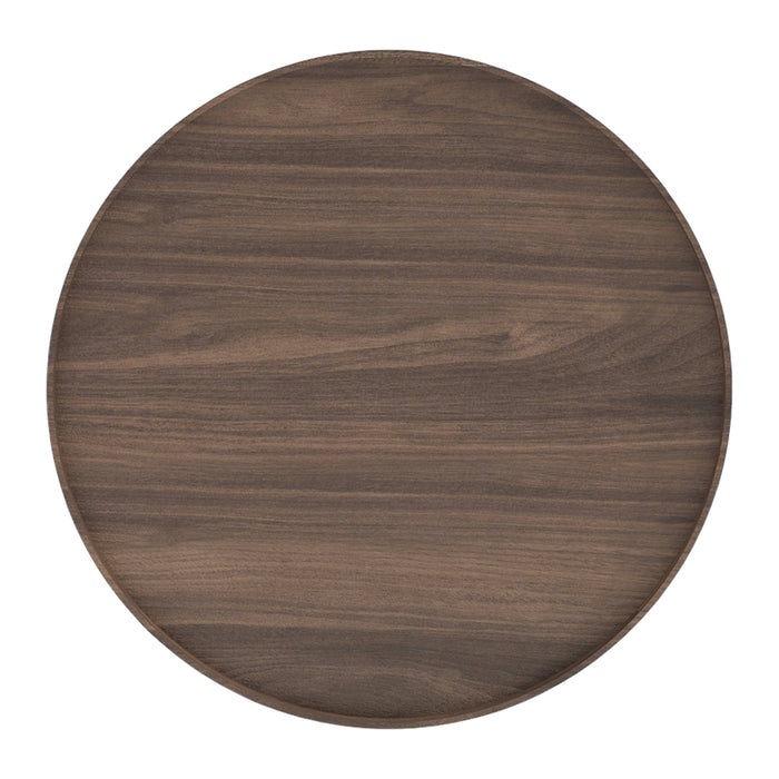 by fonQ Brik Salontafel Ø 78 cm - Walnoot