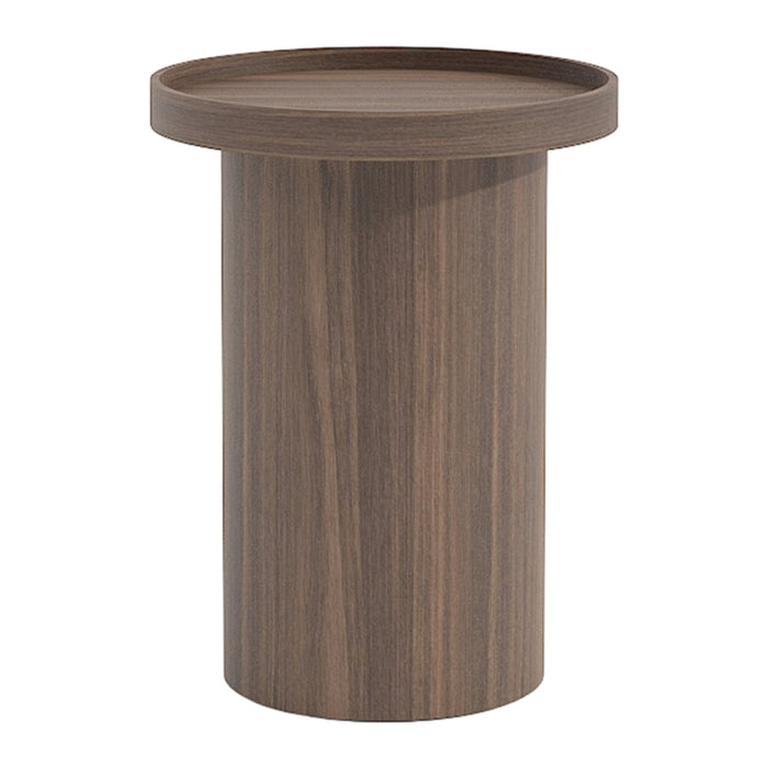 by fonQ Brik Bijzettafel Ø 40 cm - Walnoot