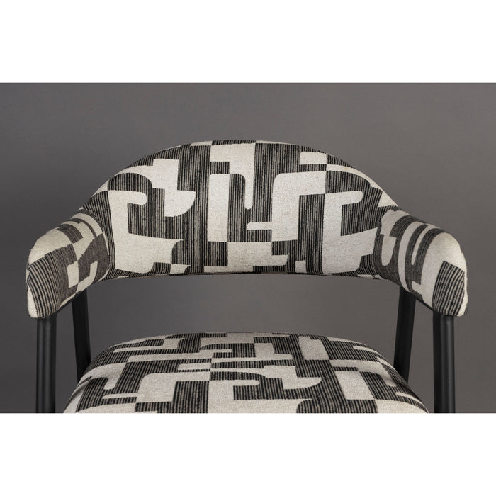 Dutchbone Miyo Eetkamerstoelen  - Set van 2 - Zwart