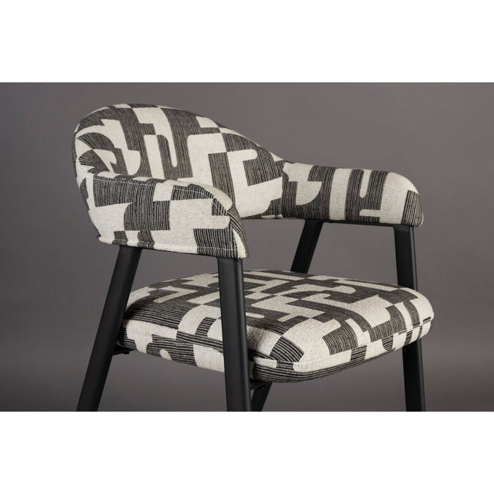 Dutchbone Miyo Eetkamerstoelen  - Set van 2 - Zwart