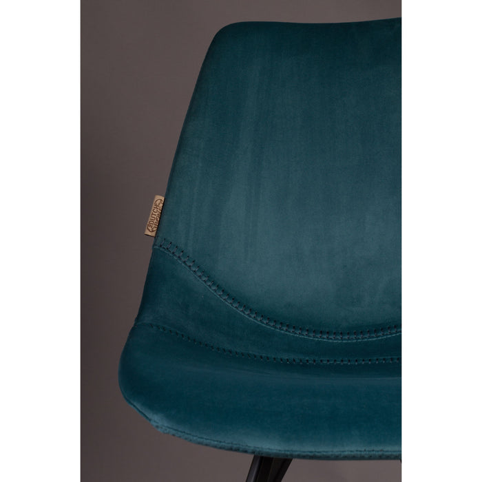 Dutchbone Franky Eetkamerstoelen  Blauw - Set van 2