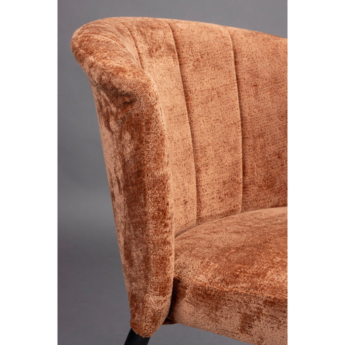 Dutchbone Georgia Eetkamerstoelen  Terracotta - Set van 2