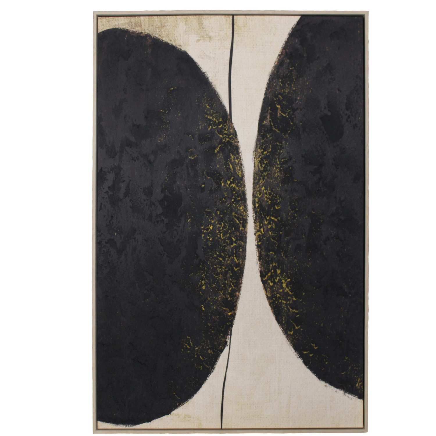 Kersten Canvas Wandschilderij 120 x 80 cm - Zwart / Wit