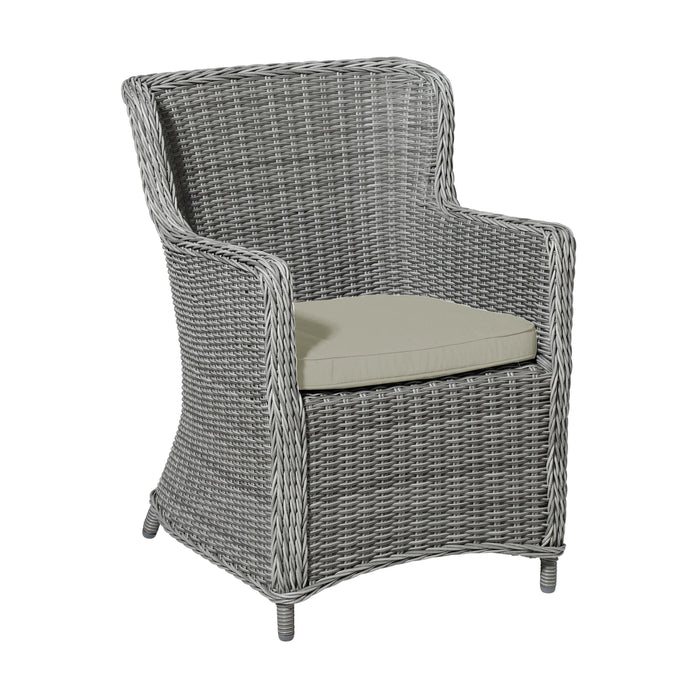 Madison -  Zitkussen Wicker Beige Canvas eco - Ca. 48x48 cm - Set van 4