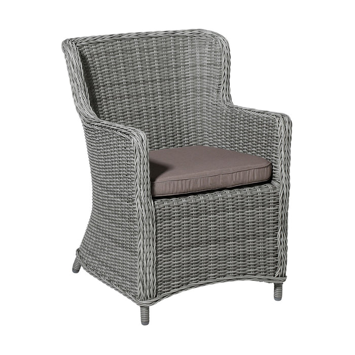 Madison -  Zitkussen Wicker Panama taupe - Ca. 48x48 cm - Set van 4