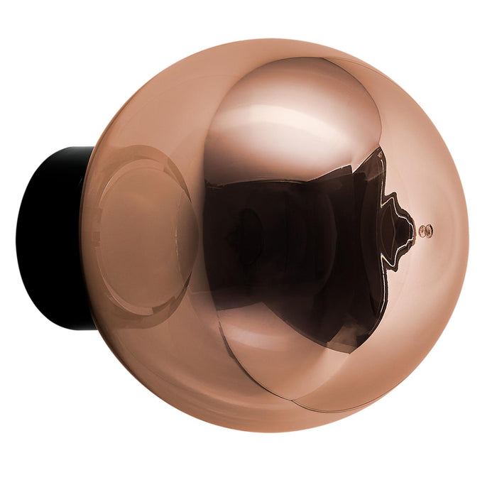 Globe wandlamp LED koper