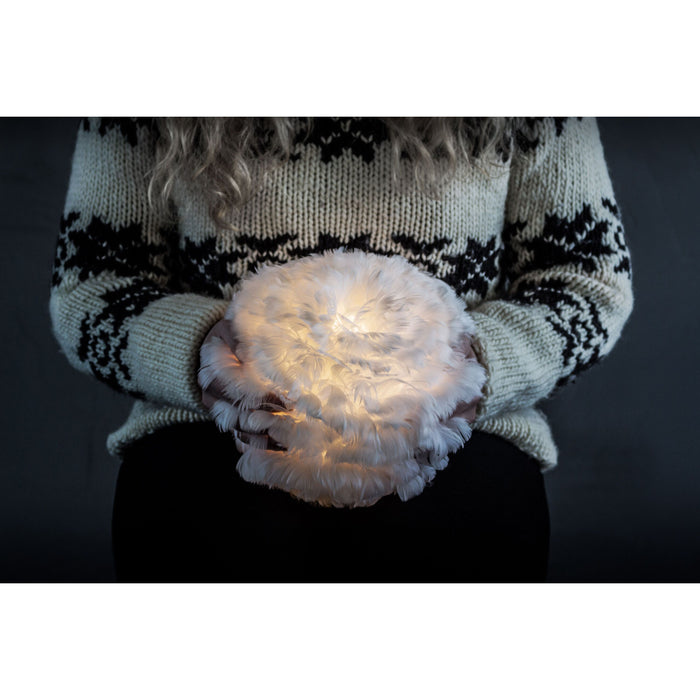 Umage Eos hanglamp micro Ø22 wit snoer, lichtgrijs