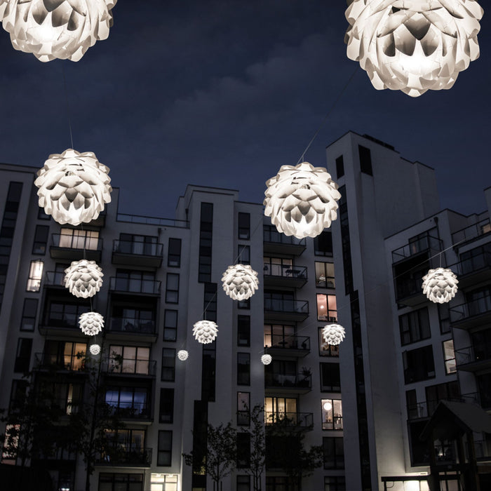 Umage Silvia Medium hanglamp Ø50 wit snoer, messing