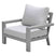 Geneva aluminium lounge fauteuil - taupe - valley sand