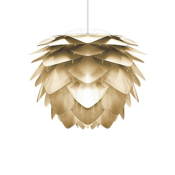 Umage Silvia Mini hanglamp Ø32 wit snoer, messing