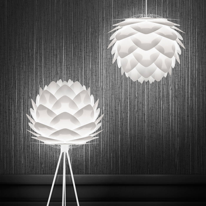 Umage Silvia Mini hanglamp Ø32 wit snoer, messing