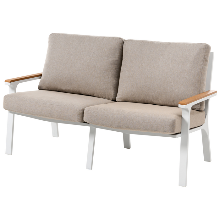Beliani - ORERO - Loungeset 4-zits - Taupe - Aluminium