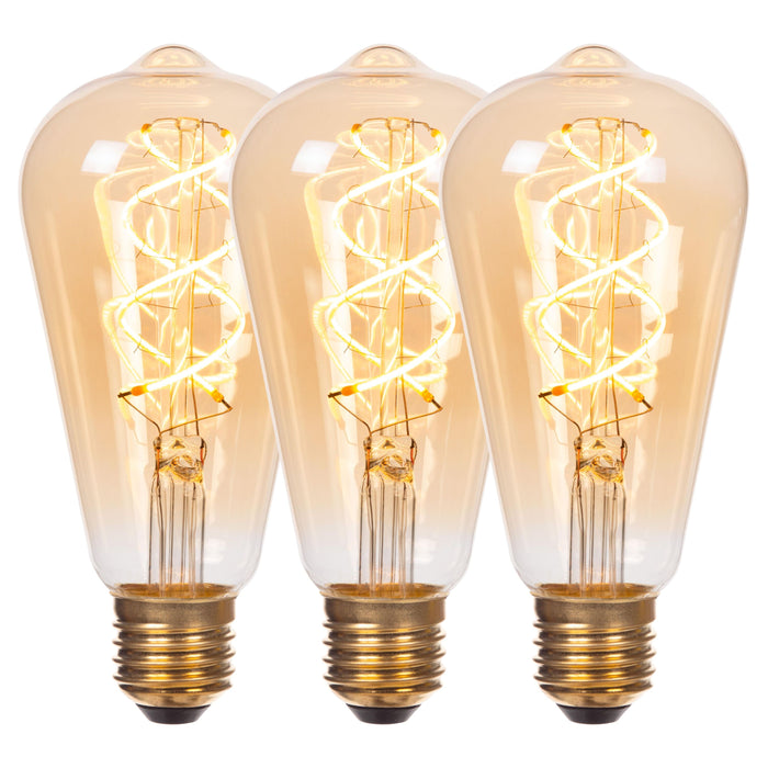 Lucide ST64 Filament lamp - Amber (set van 3)