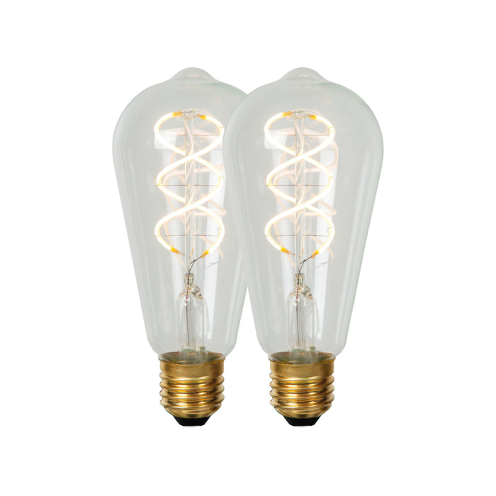 Lucide ST64 Filament lamp - Transparant (set van 2)