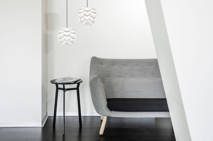 Umage Silvia Mini hanglamp Ø32 wit snoer, zwart