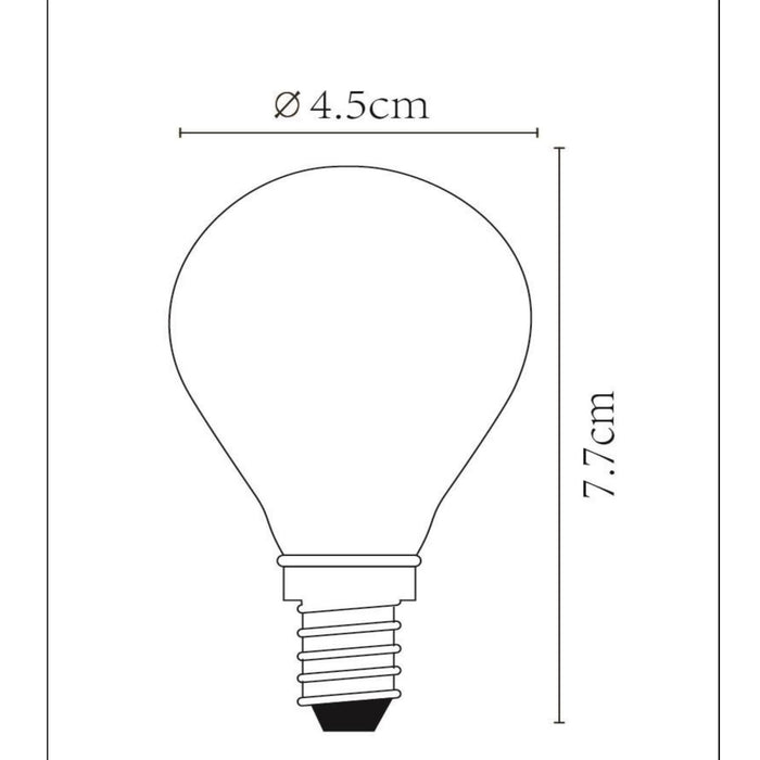 Lucide P45 Filament lamp - mat (set van 3)