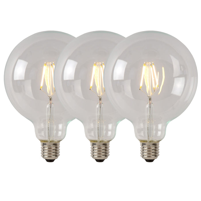 Lucide G125 Class B Filament lamp - Transparant (set van 3)