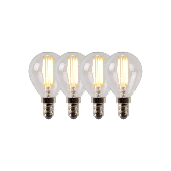 Lucide P45 Filament lamp - Transparant (set van 4)