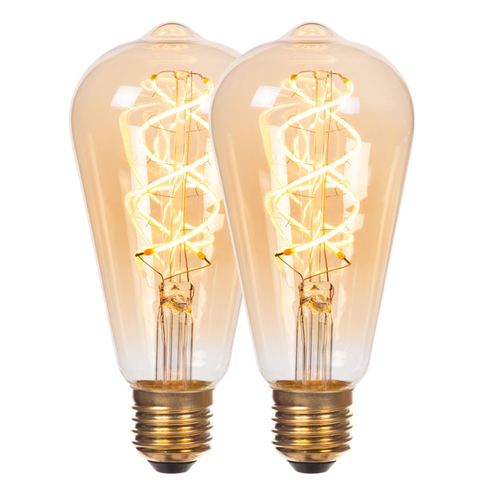 Lucide ST64 Filament lamp - Amber (set van 2)