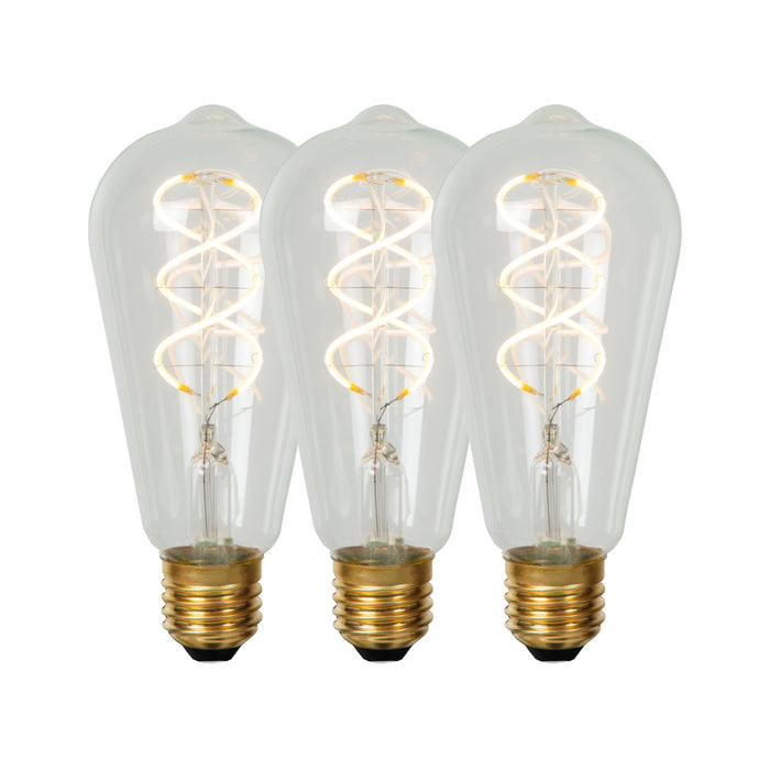 Lucide ST64 Filament lamp - Transparant (set van 3)