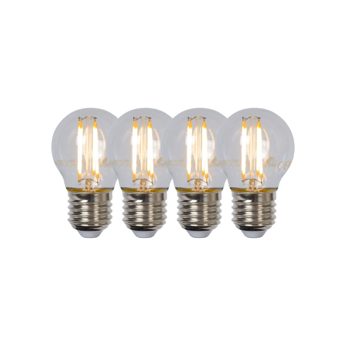 Lucide G45 Filament lamp - Transparant (set van 4)