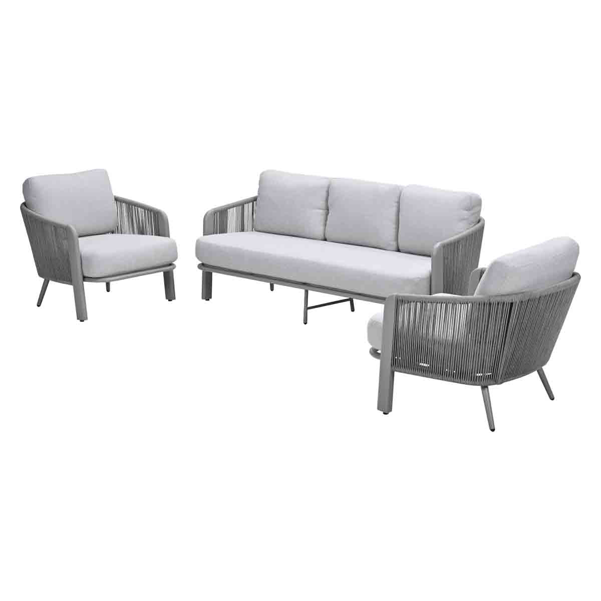 Durango rope loungeset - taupe - valley sand