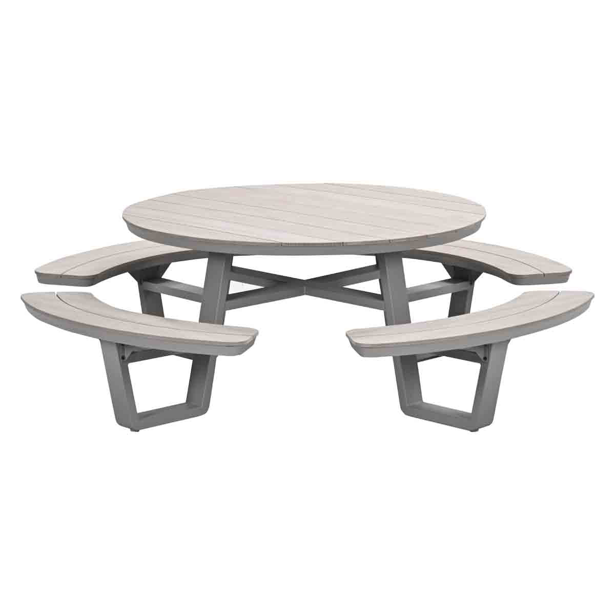 Bell aluminium picknick set rond - Ø148 cm - taupe