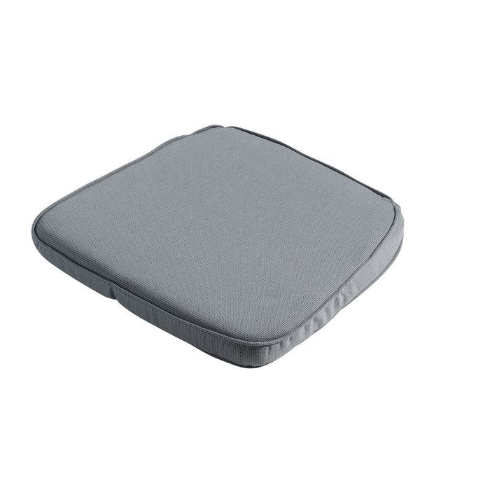 Madison -  Zitkussen Wicker Rib grey - Ca. 48x48 cm - Set van 4