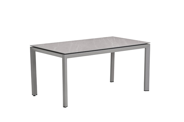 Domingo dining tuintafel - 160x90 cm - taupe aluminium