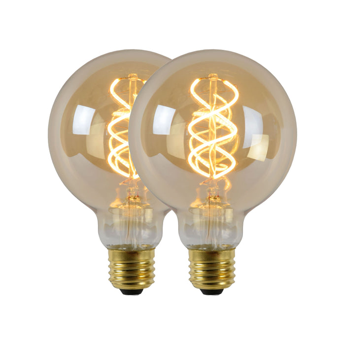 Lucide G95 Filament lamp - Amber (set van 2)