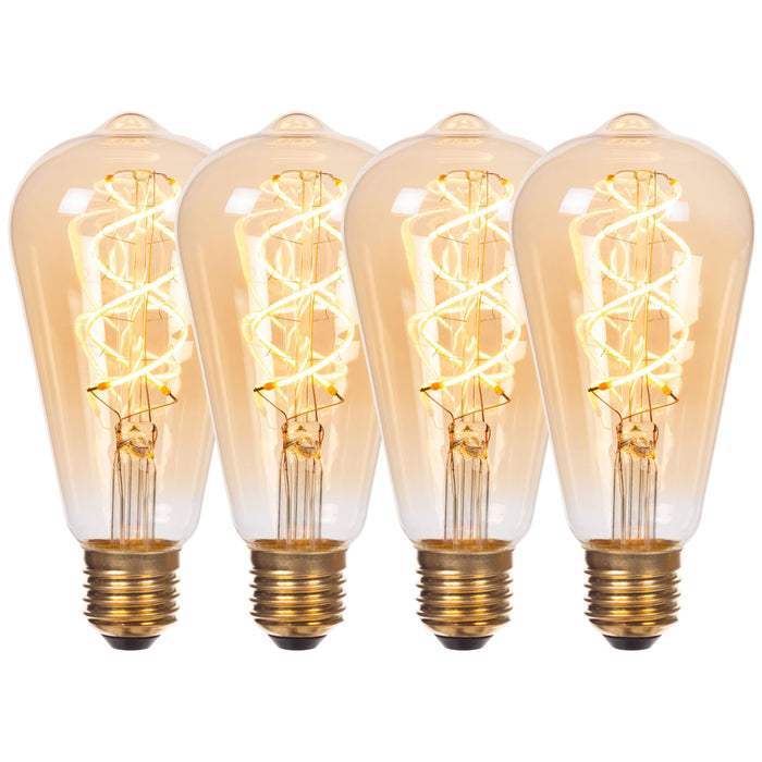 Lucide ST64 Filament lamp - Amber (set van 4)