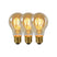 Lucide A60 Filament lamp - Amber (set van 3)
