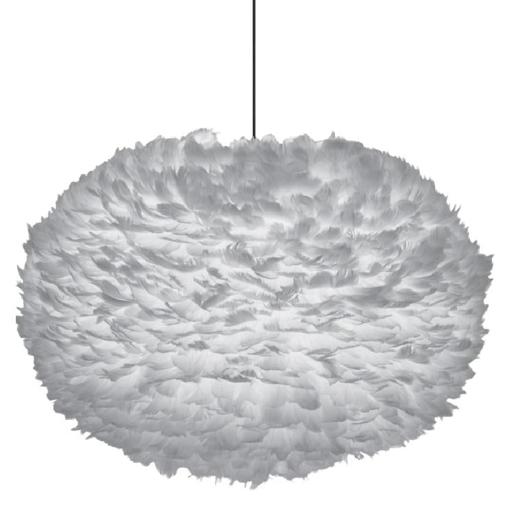 Umage Eos XL hanglamp Ø75 zwart snoer, lichtgrijs