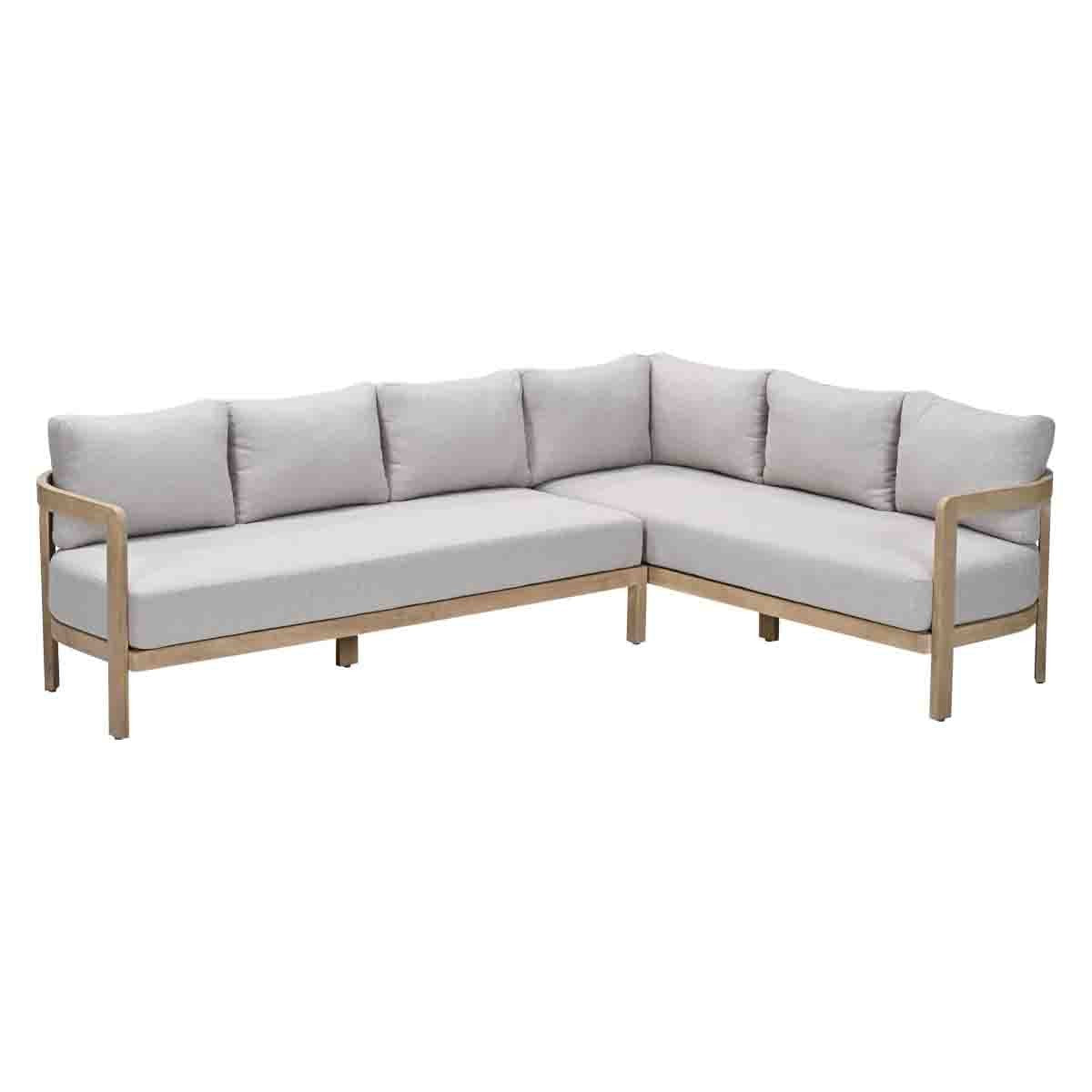 Ibiza lounge-dining hoekbank - rechts - acaciahout