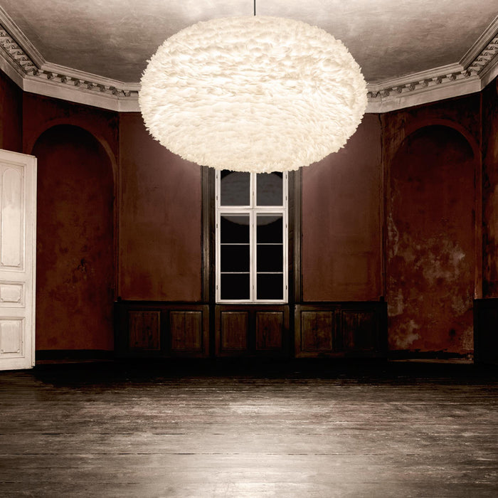 Umage Eos XL hanglamp Ø75 zwart snoer, lichtgrijs